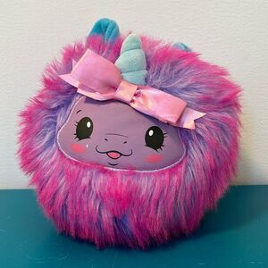 Pikmi Pops Surprise Plush Cheeki Puffs Cheekles Unicorn Purple Pink 7" 2018